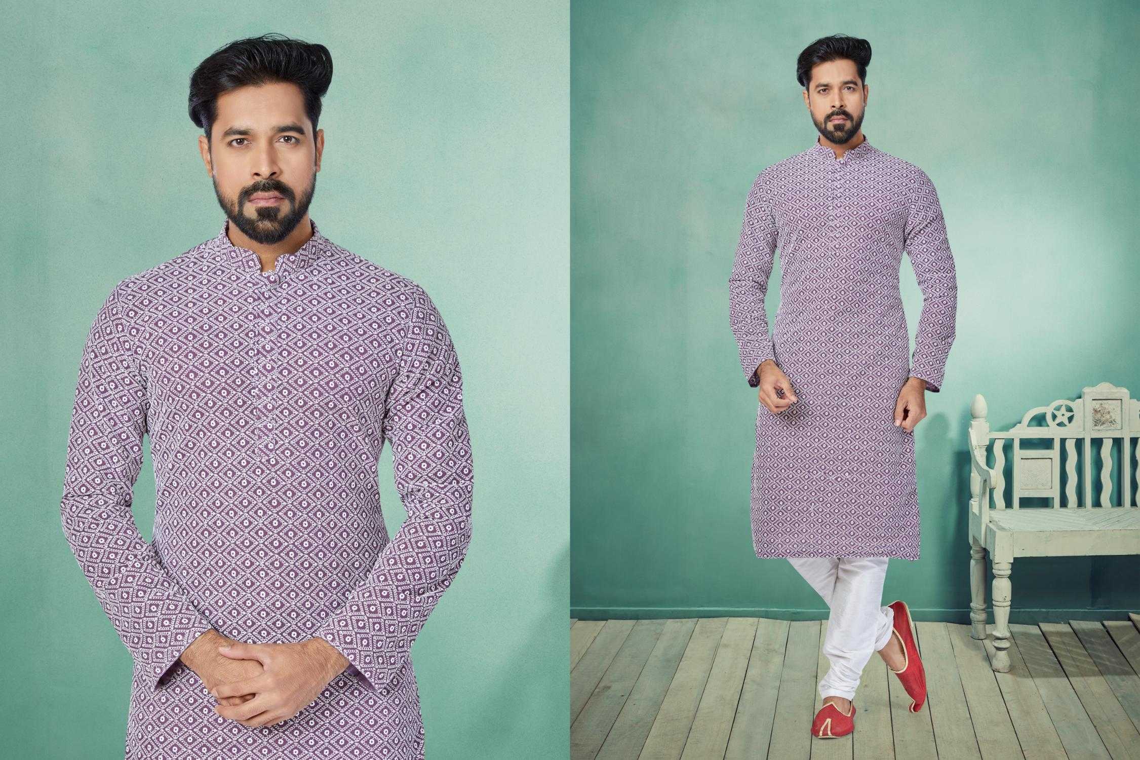 Ynf Georgette RIN223 3054C Mens Wear Wholesale Mens Kurtas Mens Kurta Pyjama Men Wedding kurta Manufacturer