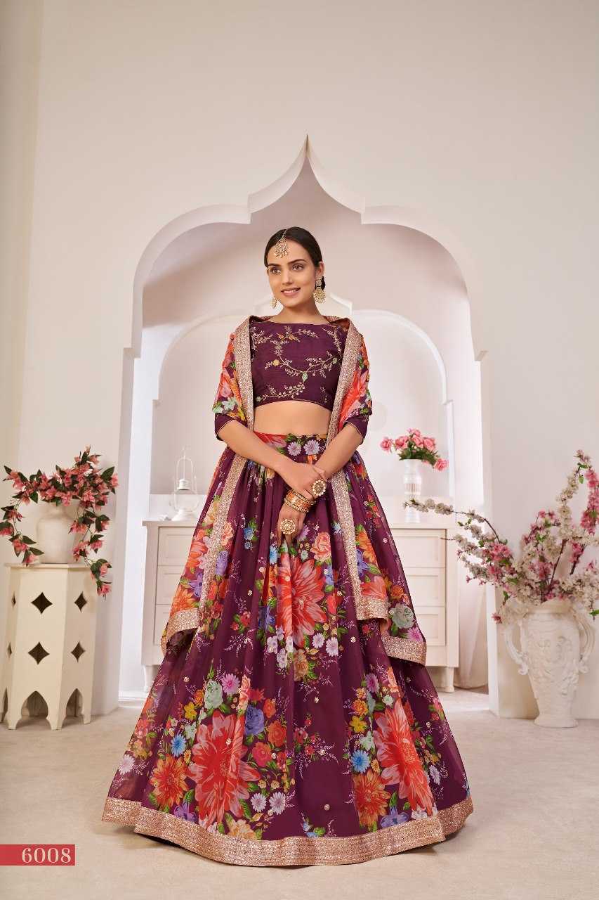 Ynf Georgette RIN227 6008 Lehengas Wedding Collections Festive Collections Wholesale Printed Lehenga Georgette Lehenga Lehenga With Blouse Manufacturer