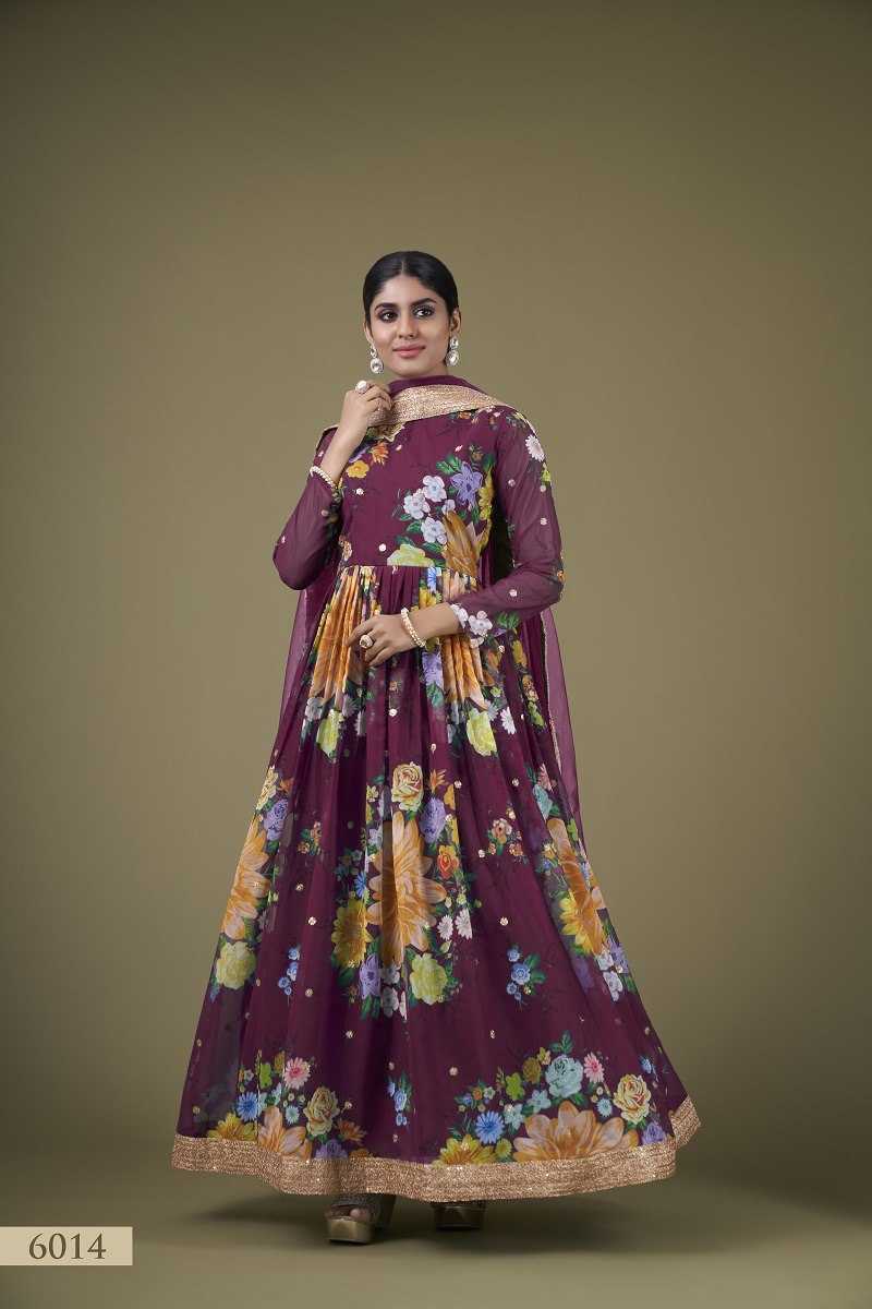 Ynf Georgette RIN227 6014 Gowns Wholesale Fancy Gowns Georgette Gown Designer Gowns Manufacturer