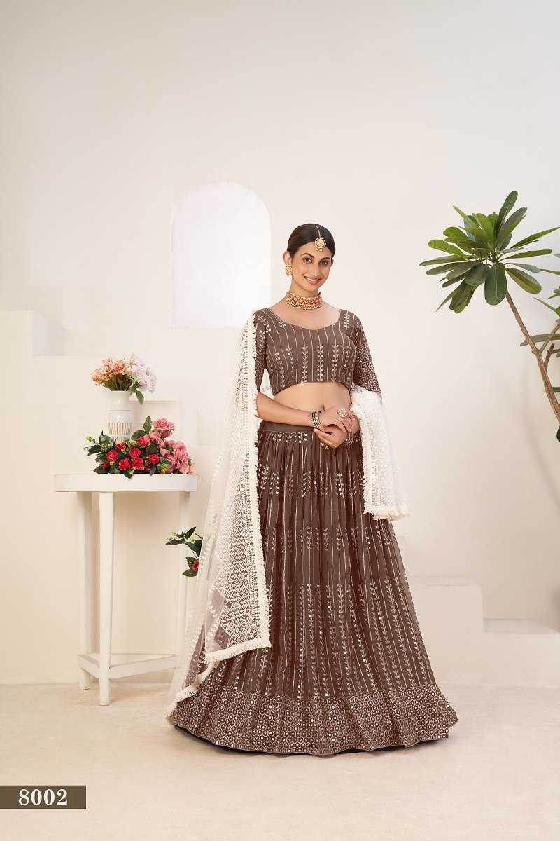 Ynf Georgette RIN227 8002 Lehengas Wedding Collections Festive Collections Wholesale Embroidered Lehenga Georgette Lehenga Lehenga With Blouse Manufacturer