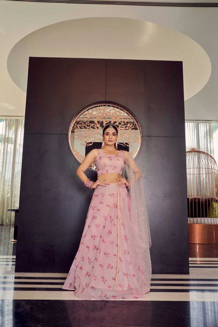 Ynf Georgette RIN228 115 Lehengas Wholesale Fancy Lehenga Embroidered Lehenga Simple Lehenga Lehenga For Mehndi Manufacturer