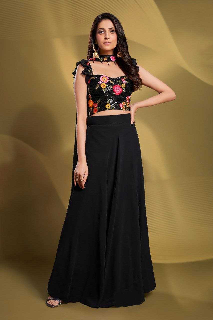 Ynf Georgette RIN228 201 Lehengas Wholesale Fancy Lehenga Indo-Western Lehenga Manufacturer