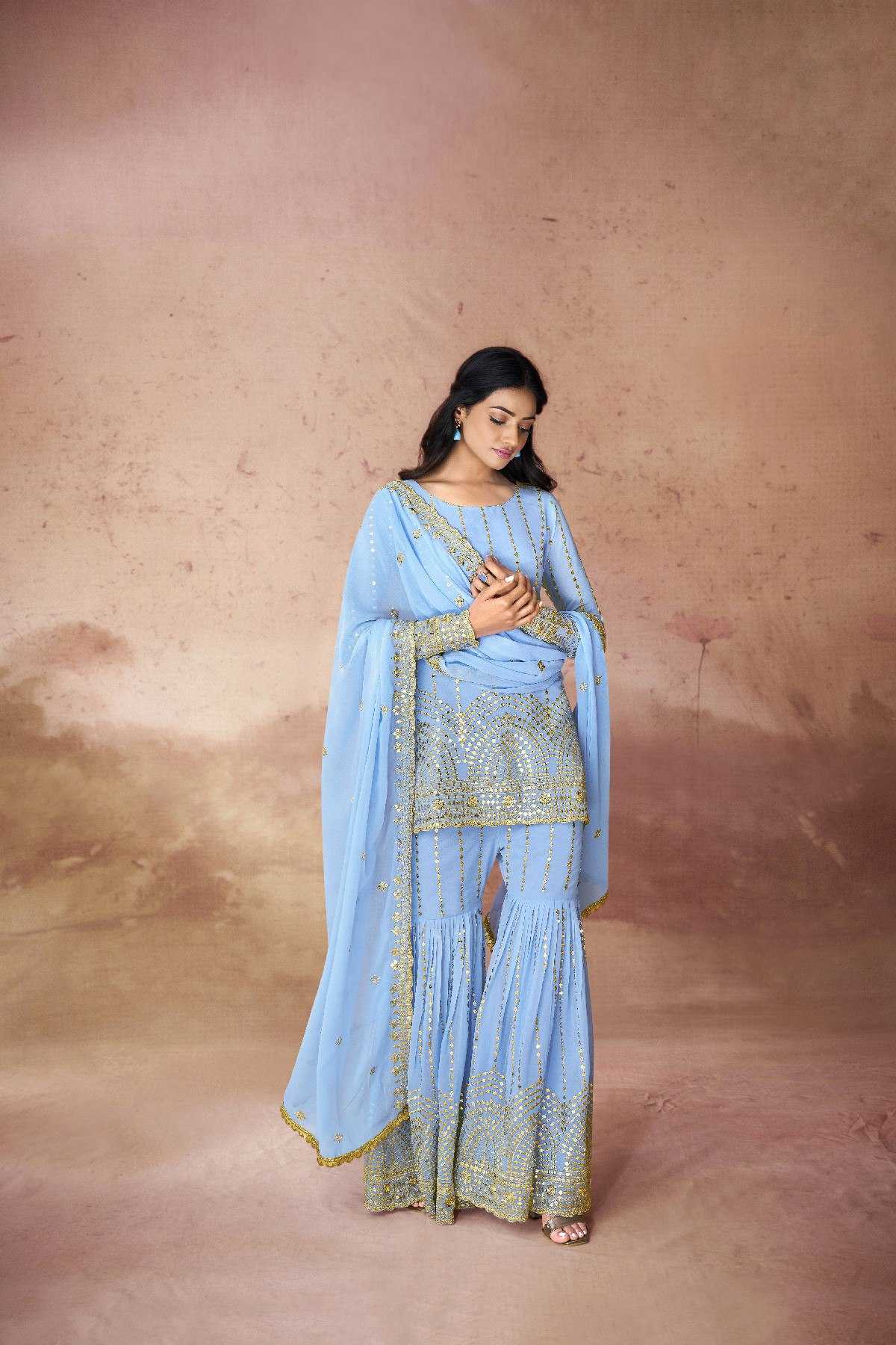 Ynf Georgette RIN228 314 Suits & Dresses Wholesale Ladies Suits Dresses Designer Suits Manufacturer