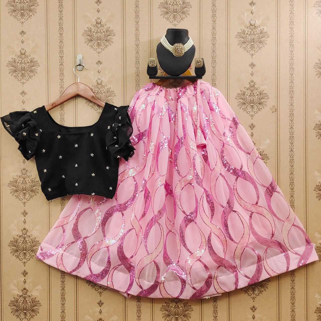 Ynf Georgette RIN235 FAIRY Kids Wear Wholesale Kids Lehenga Kids Lehenga Choli Baby Girl Lehenga Manufacturer