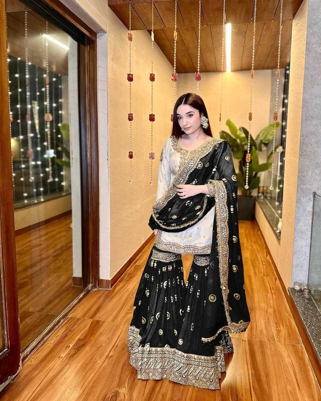 Ynf Heavy Chinnon Silk KESH512 1667 Suits & Dresses Wholesale Ladies Suits Sharara Salwar Suits Embroidery Suits Manufacturer