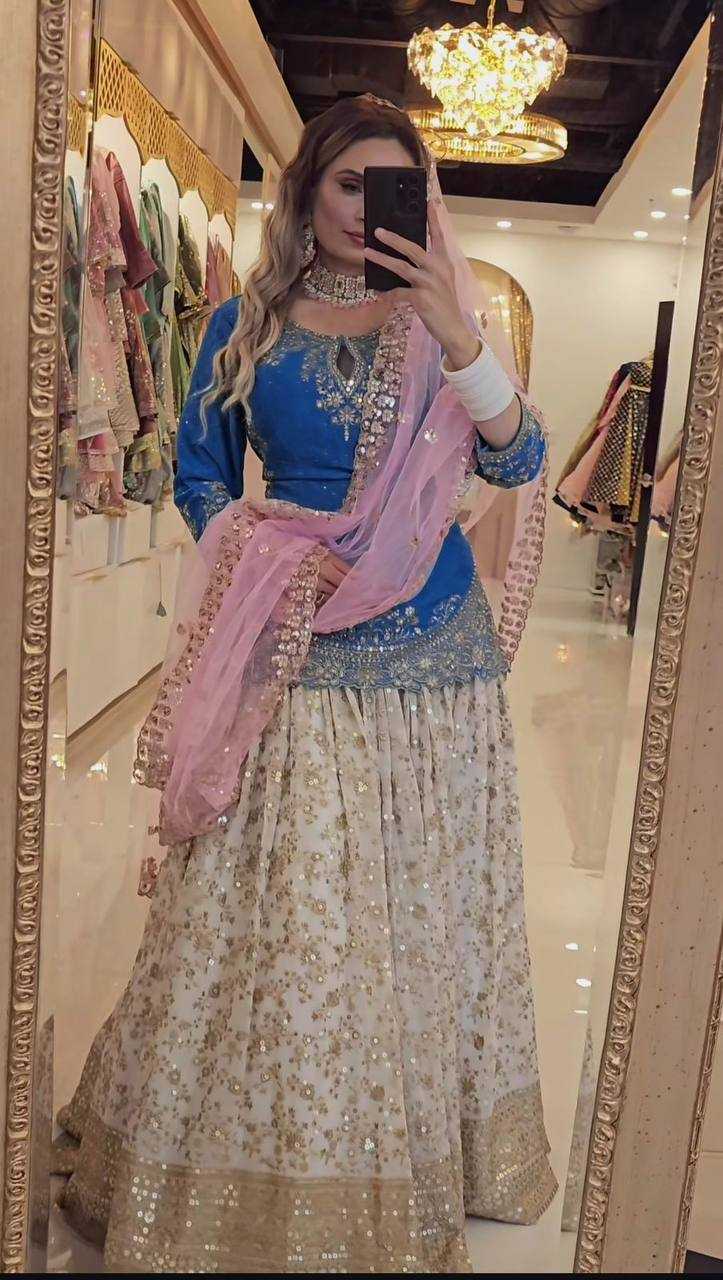 Ynf Heavy Chinnon Silk KESH523 282 Suits & Dresses Wedding Collections Festive Collections Wholesale Embroidery Suits Ladies Silk Suit Designer Suits Manufacturer