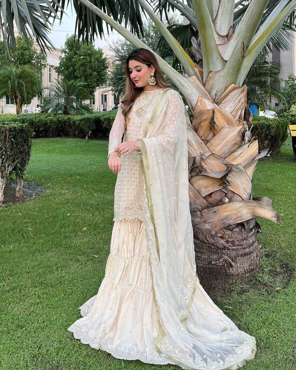 Ynf Heavy Chinnon Silk KESH528 459 Suits & Dresses Wedding Collections Festive Collections Wholesale Sharara Salwar Suits Embroidered Suits Wedding guest dresses Manufacturer