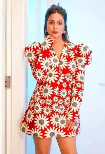 Ynf Heavy Crepe KESH559 446 Suits & Dresses Western Wears Bollywood Collections Wholesale Midi Dresses Printed Dresses Hina Khan Collections Manufacturer