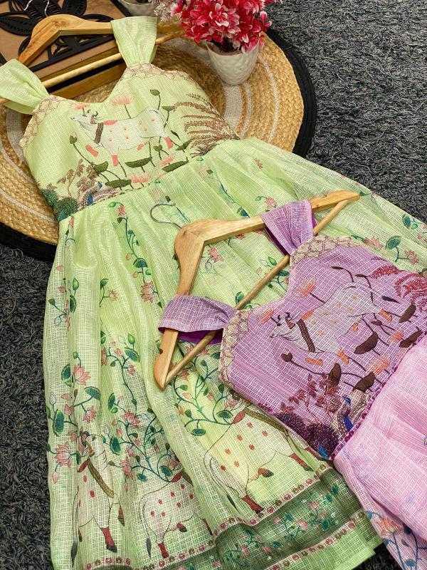 Ynf Heavy Kota KESH493 copy right Kids Wear Wholesale Kids Gown Kids Ethnic Gowns Manufacturer