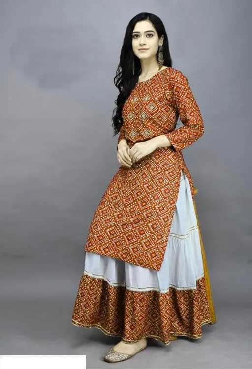 Ynf Heavy Rayon RIN158 1016 Kurti Wholesale Designer Kurtis Rayon Kurtis Kurti With Palazzo Manufacturer