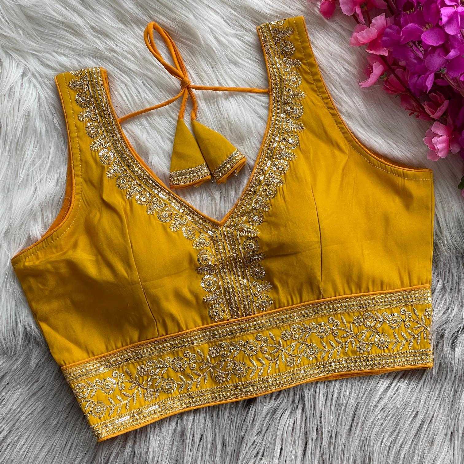 Ynf Heavy Roman Silk KESH437 LECSI Readymade Blouses Wholesale Designer Blouse Party Wear Blouse Silk Blouse Manufacturer