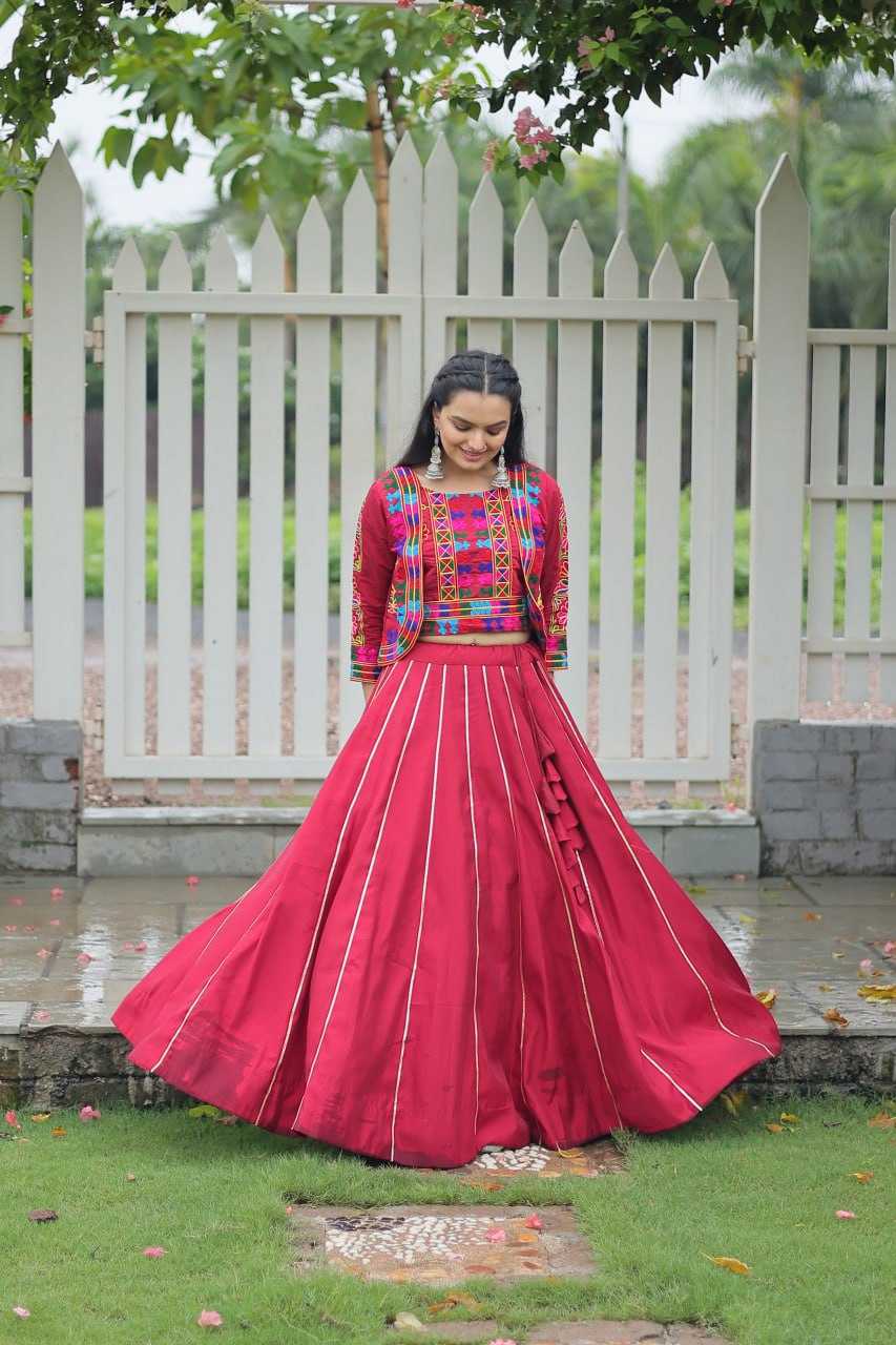 Ynf Heavy Roman Silk KESH491 7132 Lehengas Wedding Collections Festive Collections Wholesale Designer Lehenga Choli Gota Patti Lehenga Crop Top lehenga Manufacturer