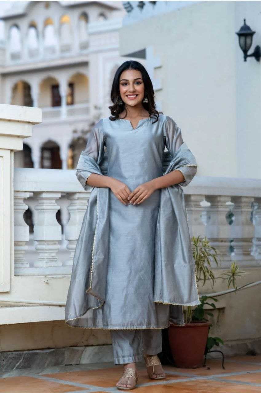 Ynf Heavy Roman Silk RIN193 HIPER Suits & Dresses Wholesale Ladies Silk Suit Party wear suits Silk Suits Manufacturer