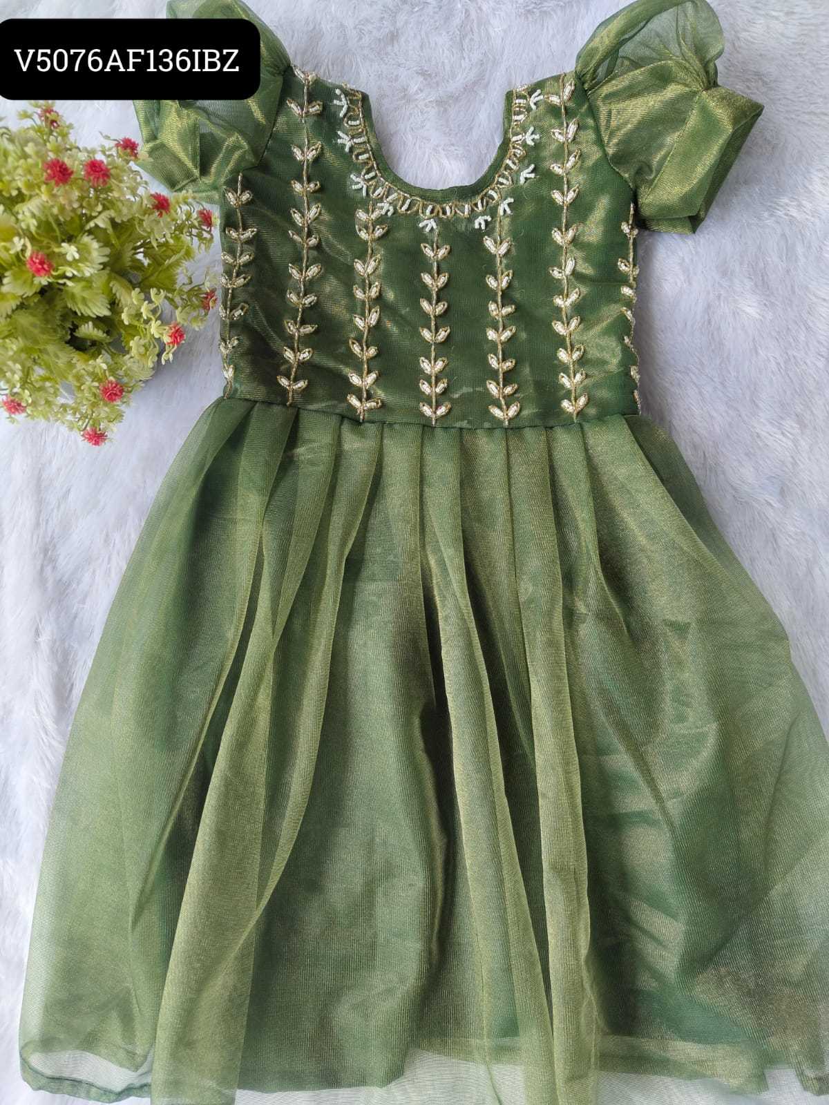 Ynf Heavy Silk KESH493 Kidie Kids Wear Wholesale Kids Gown Kids Ethnic Gowns Manufacturer