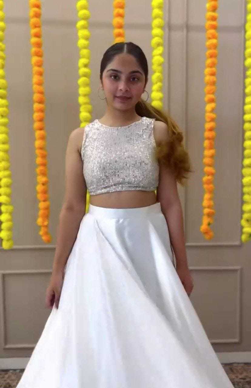 Ynf Heavy Silk RIN157 50080 Lehengas Plus Size Collections Wholesale Silk Lehenga Wedding Lehenga White Lehenga Manufacturer