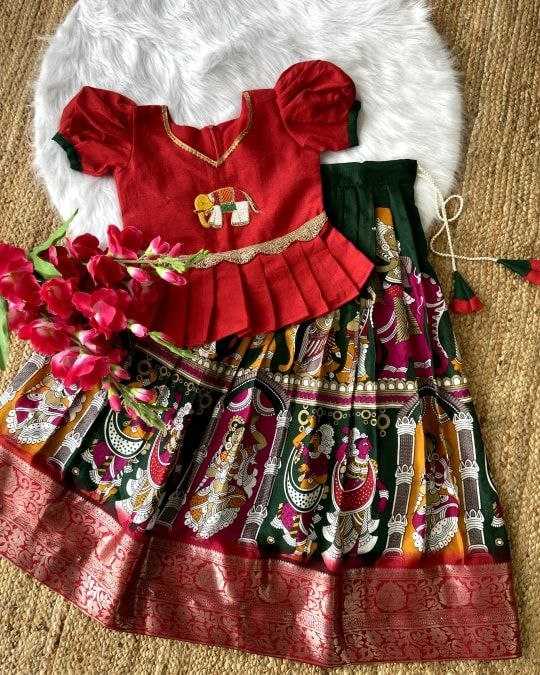 Ynf Jacquard KESH461 101 Western Wears Kids Wear Festive Collections Wholesale Kids Lehenga Kids Ethnic Wear Kids Festive Wear Manufacturer