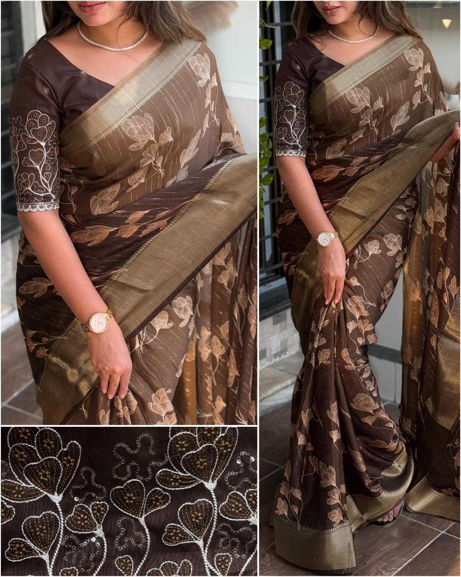 Ynf Jacquard KESH500 Mahakumbh Sarees Wholesale Printed Sarees Jacquard Saree Zari Border Sarees Manufacturer