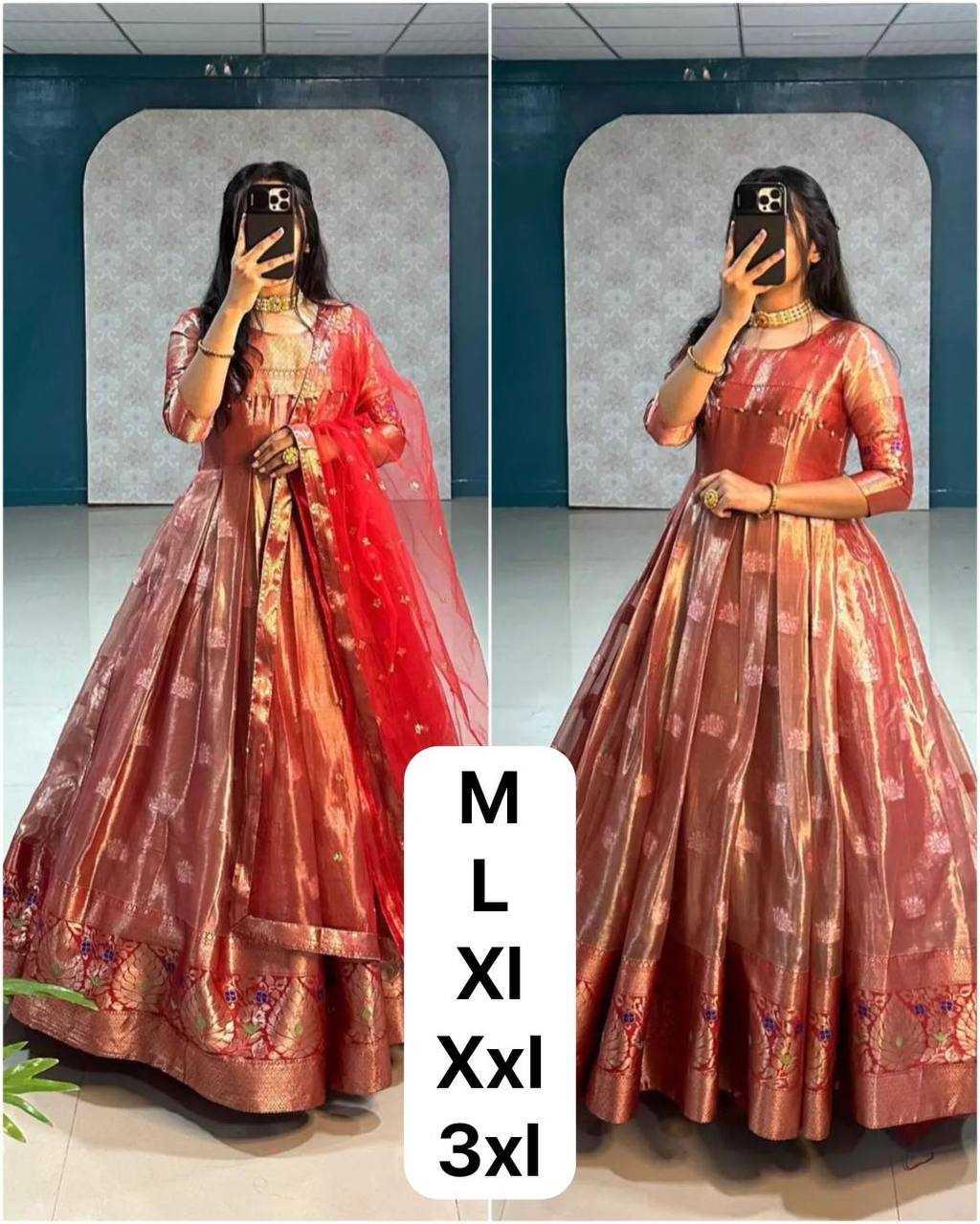 Ynf Jacquard KESH544 215 Gowns Wholesale Fancy Gowns Anarkali Gown Party Wear Gowns Manufacturer