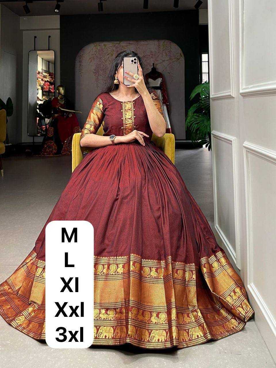 Ynf Jacquard KESH544 218 Gowns Wholesale Fancy Gowns Anarkali Gown Party Gowns Long Gowns Manufacturer