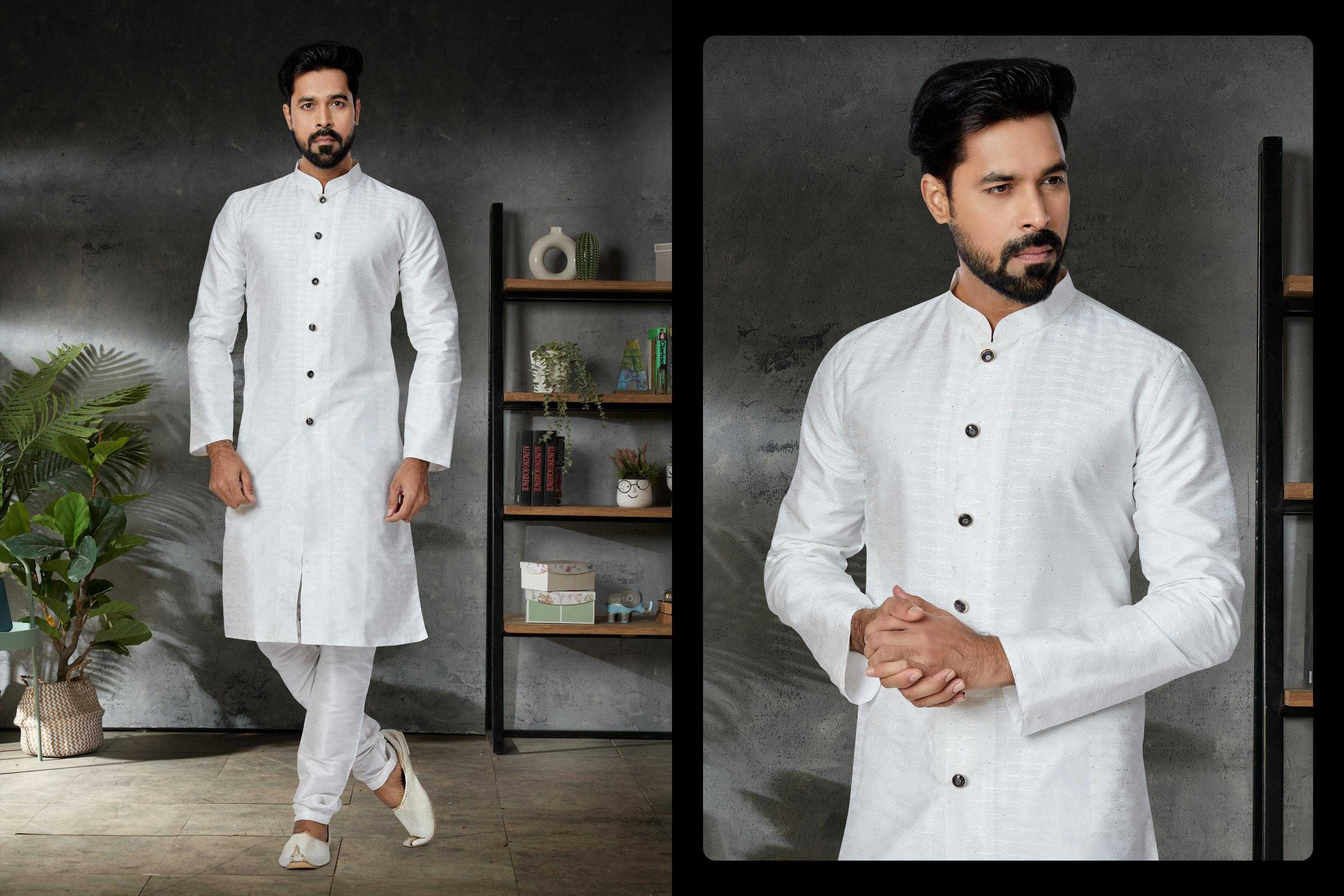 Ynf Jacquard RIN223 3034B Mens Wear Festive Collections Wholesale Mens Kurtas Mens Kurta Pyjama Onam Collections Manufacturer