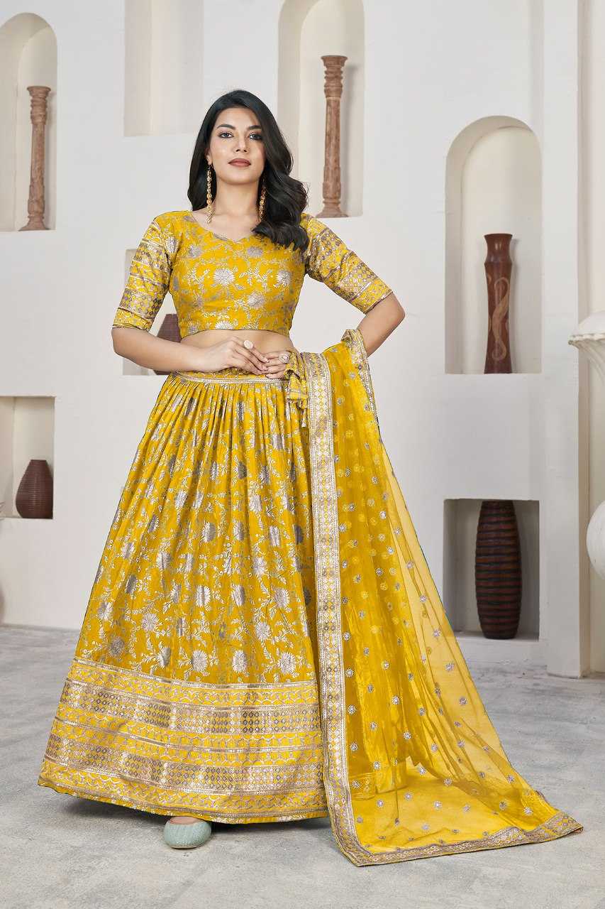 Ynf Jacquard RIN227 1018 Lehengas Wedding Collections Wholesale Designer Lehenga Lehenga For Haldi Manufacturer