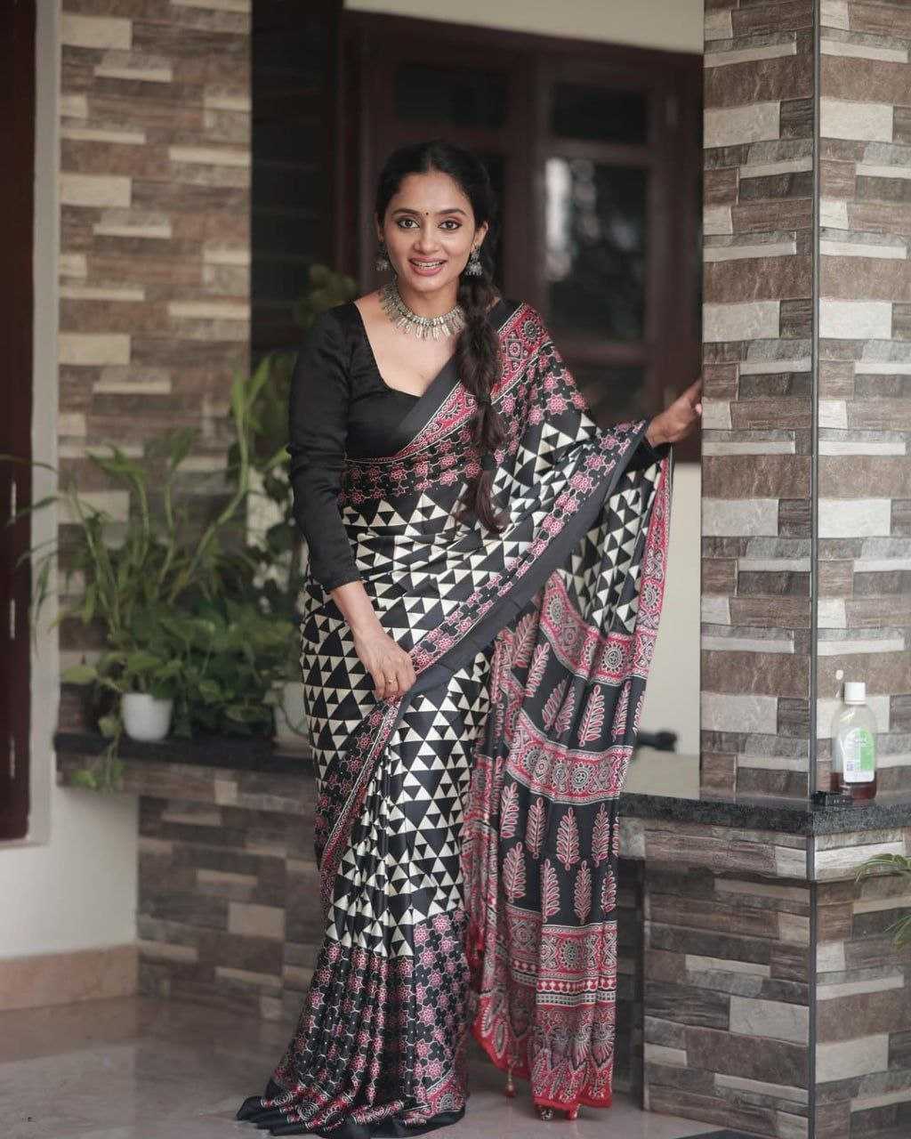Ynf Japan Sartin RIN207 2251 Sarees Wholesale Printed Sarees Silk Sarees Office Wear Sarees Manufacturer