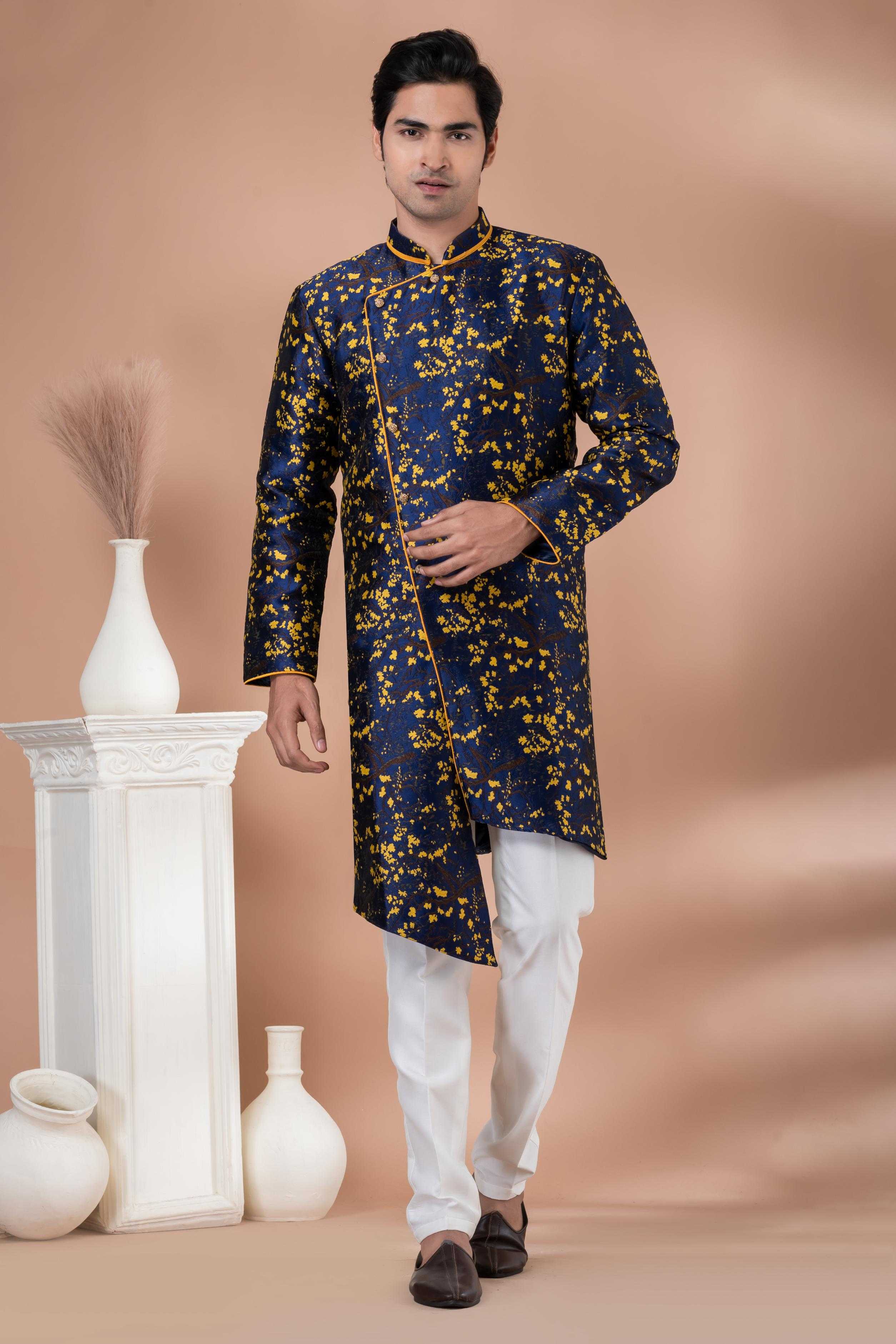 Ynf Jequard Silk RIN223 1707 Mens Wear Wholesale Kurta Set with Jacket Designer Ethnic Set Indo Western Manufacturer