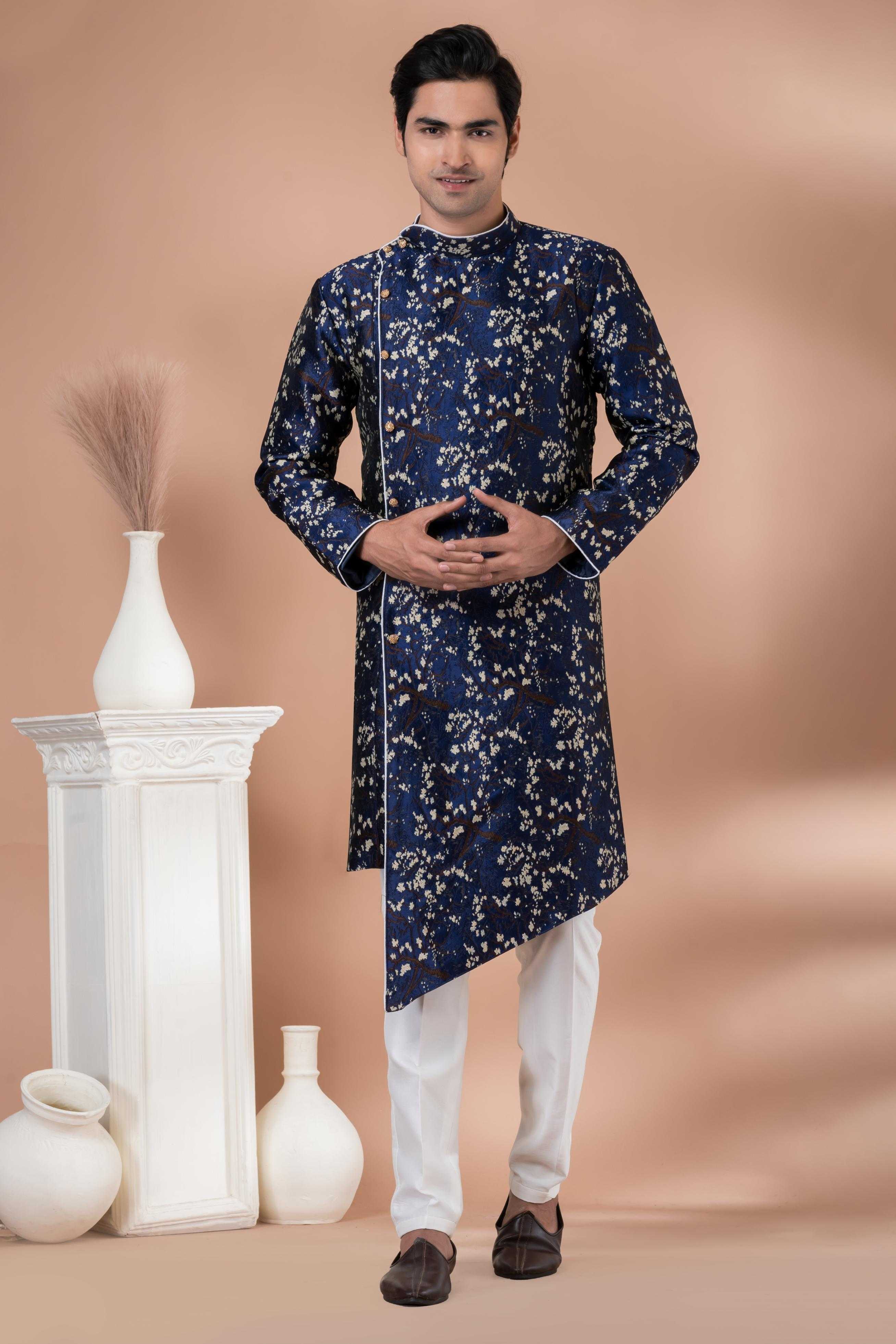 Ynf Jequard Silk RIN223 1709 Mens Wear Wholesale Kurta Set with Jacket Designer Ethnic Set Indo Western Manufacturer
