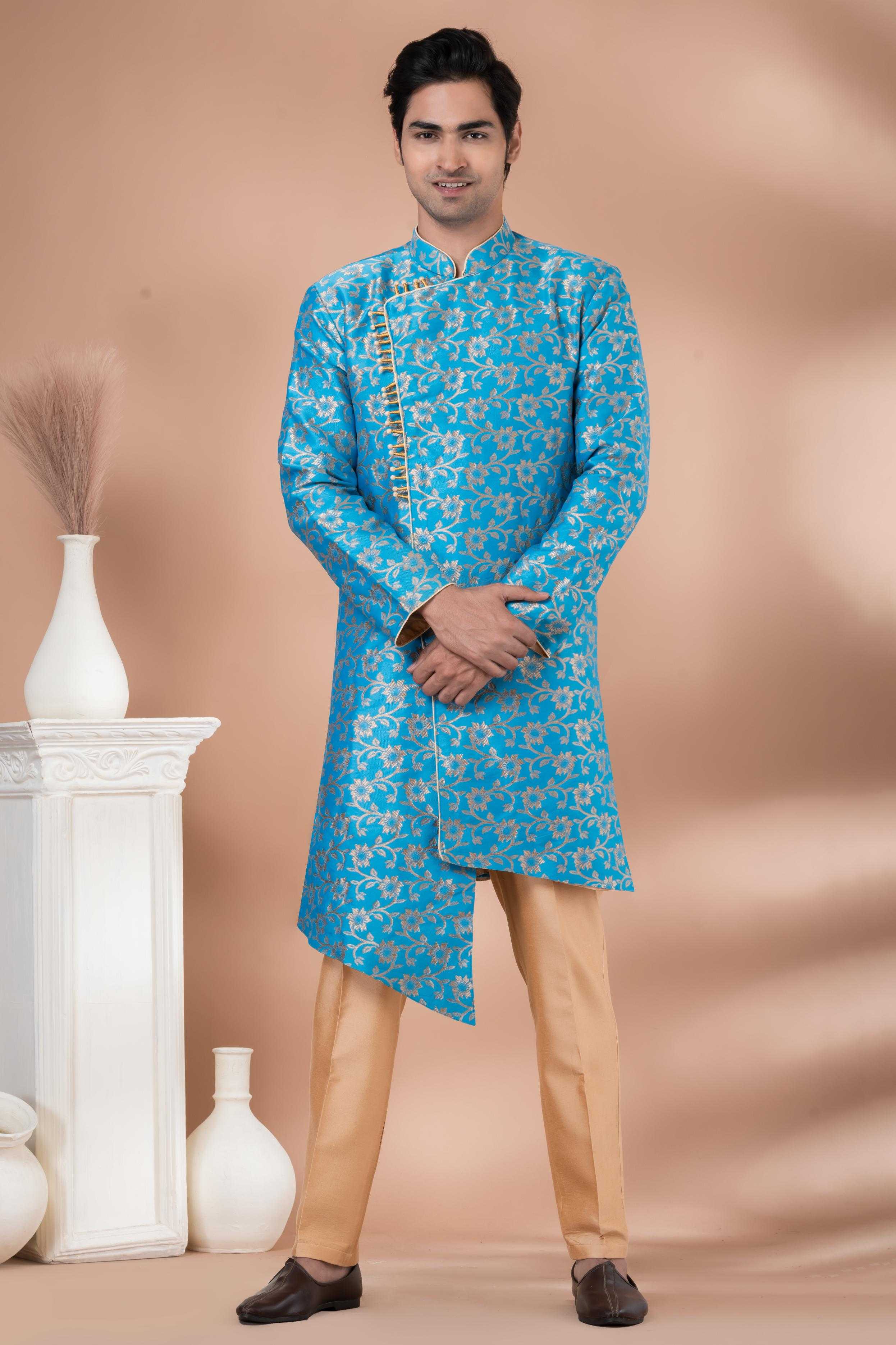 Ynf Jequard Silk RIN223 1711 Mens Wear Wholesale Kurta Set with Jacket Designer Ethnic Set Indo Western Manufacturer