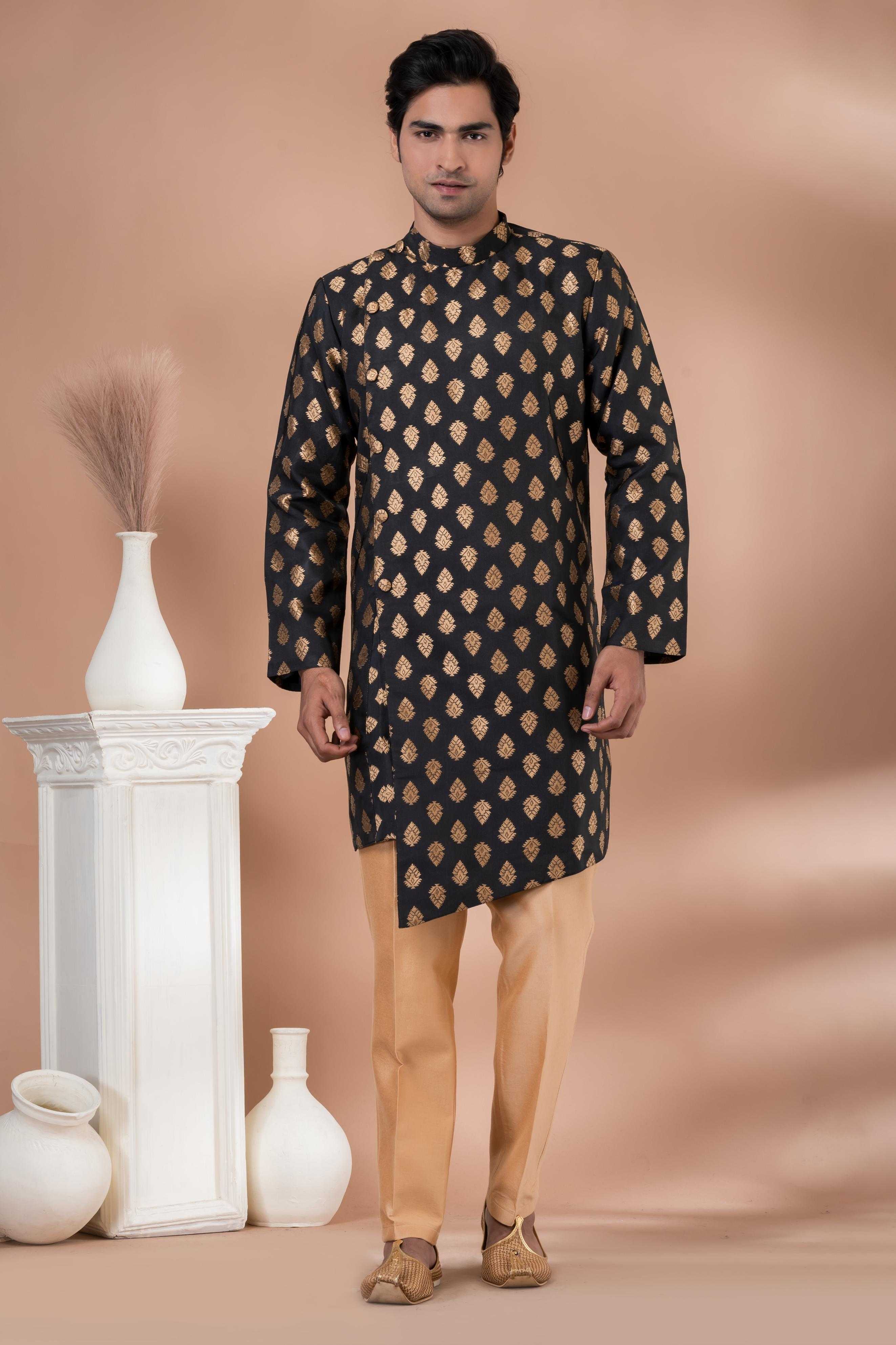 Ynf Jequard Silk RIN223 1714 Mens Wear Wholesale Kurta Set with Jacket Designer Ethnic Set Indo Western Manufacturer