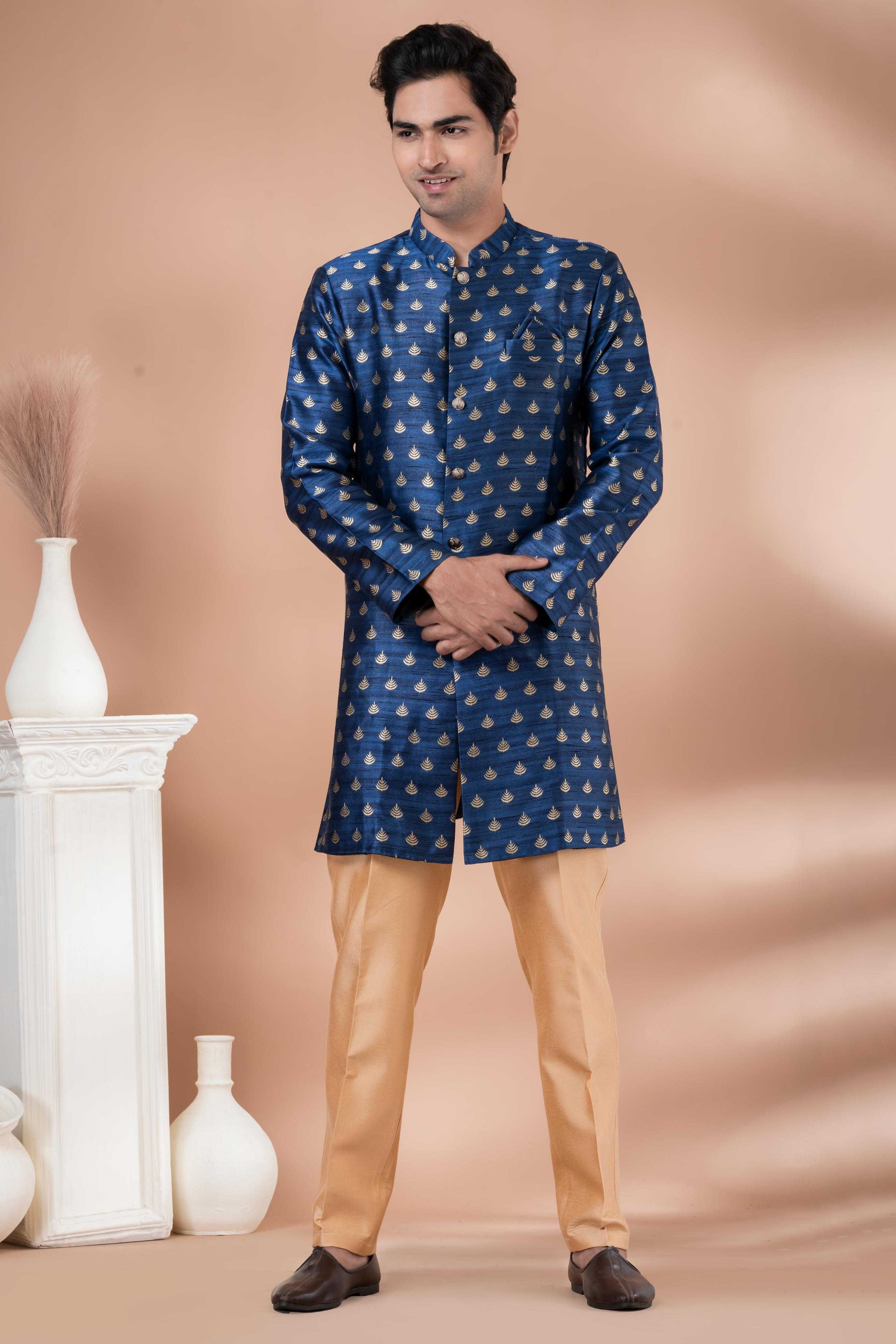 Ynf Jequard Silk RIN223 1715 Mens Wear Wholesale Kurta Set with Jacket Designer Ethnic Set Indo Western Manufacturer