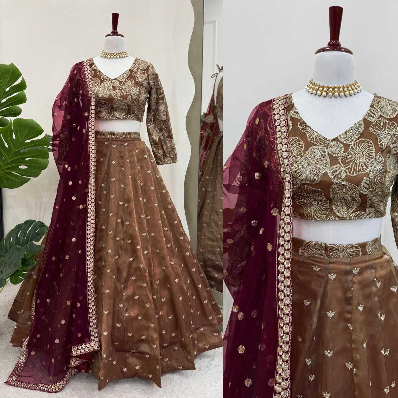 Ynf Jimmy Choo KESH540 346 Lehengas Wholesale Printed Lehenga Heavy Lehenga Manufacturer