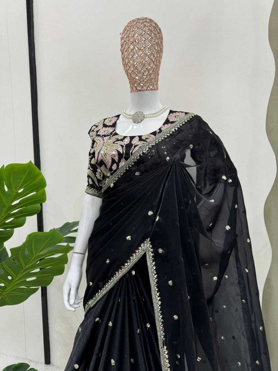 Ynf Jimmy Choo RIN216 poonam Sarees Wedding Collections Festive Collections Wholesale Jimmy Choo Sarees Embroidered Sarees Zari Sarees Manufacturer