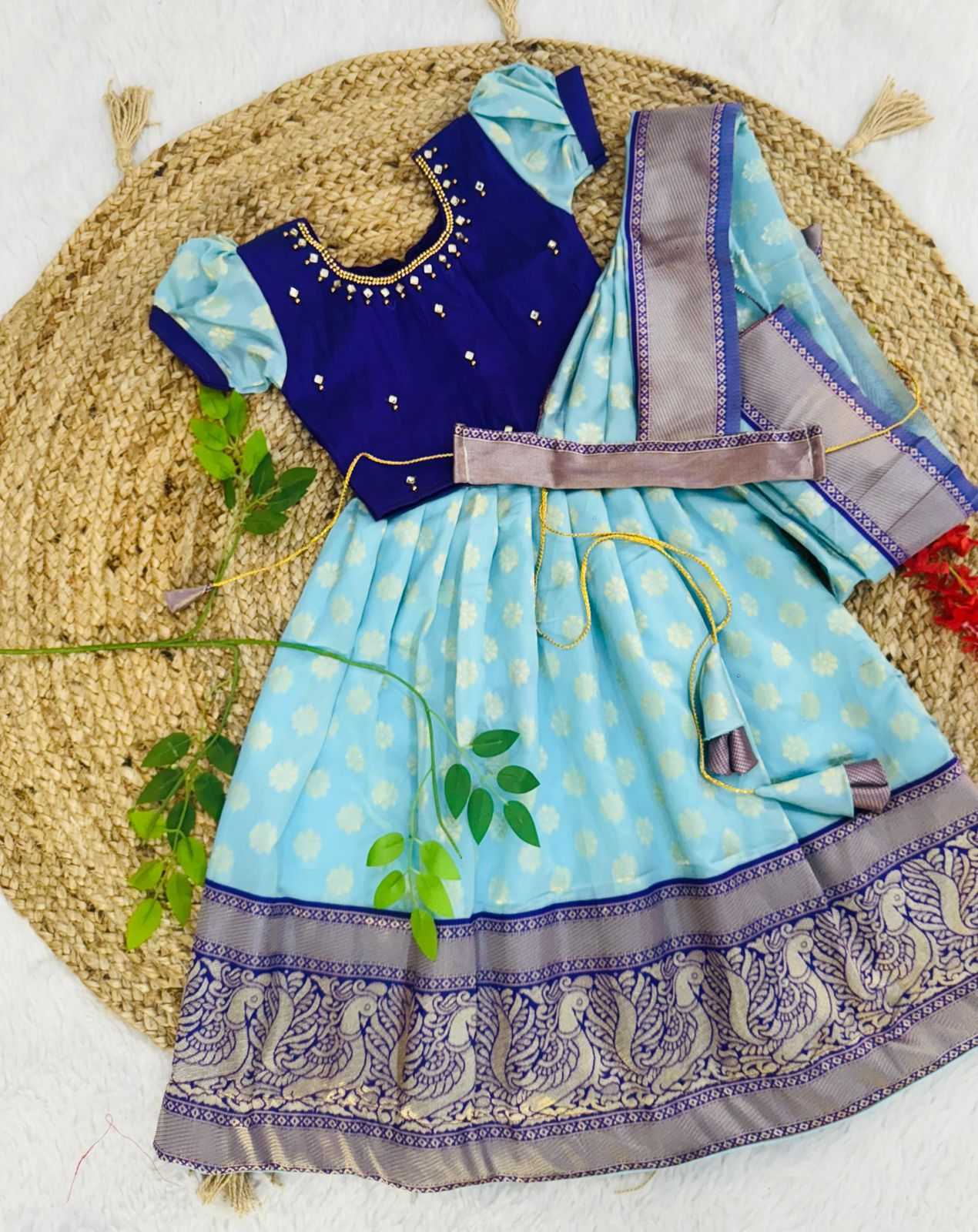 Ynf Kanjivaram Silk KESH493 PRATISHTHA Kids Wear Wholesale Kids Lehenga Kids Lehenga Choli Baby Girl Lehenga Manufacturer