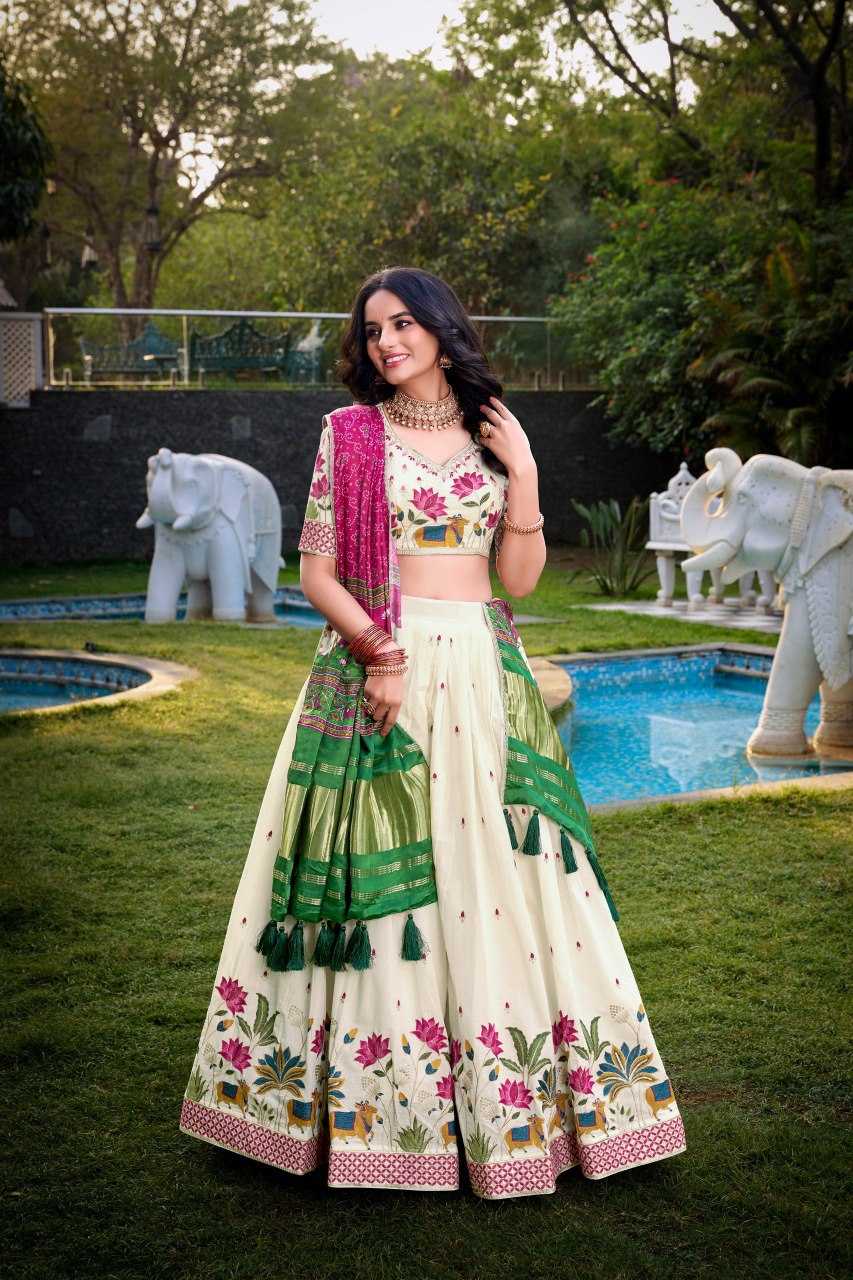 Ynf Khadi Cotton KESH134 1437 Lehengas Wholesale Fancy Lehenga Embroidered Lehenga Thread Work Lehenga Sequins Lehenga Manufacturer