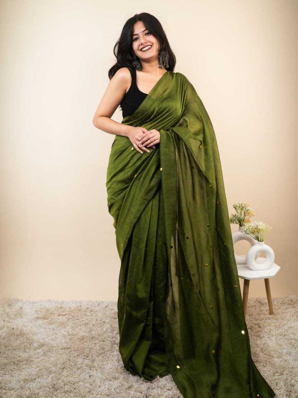 Ynf Khadi Cotton RIN216 Monalisa Sarees Wholesale Fancy Sarees Mirror Work Saree Manufacturer