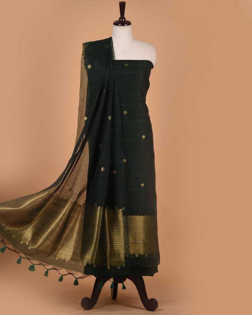 Ynf Linen Blend KESH532 SACHI SILK SUIT 001 Suits & Dresses Wedding Collections Festive Collections Wholesale Unstitched Suits Zari Work Suit Wedding Outfits Manufacturer