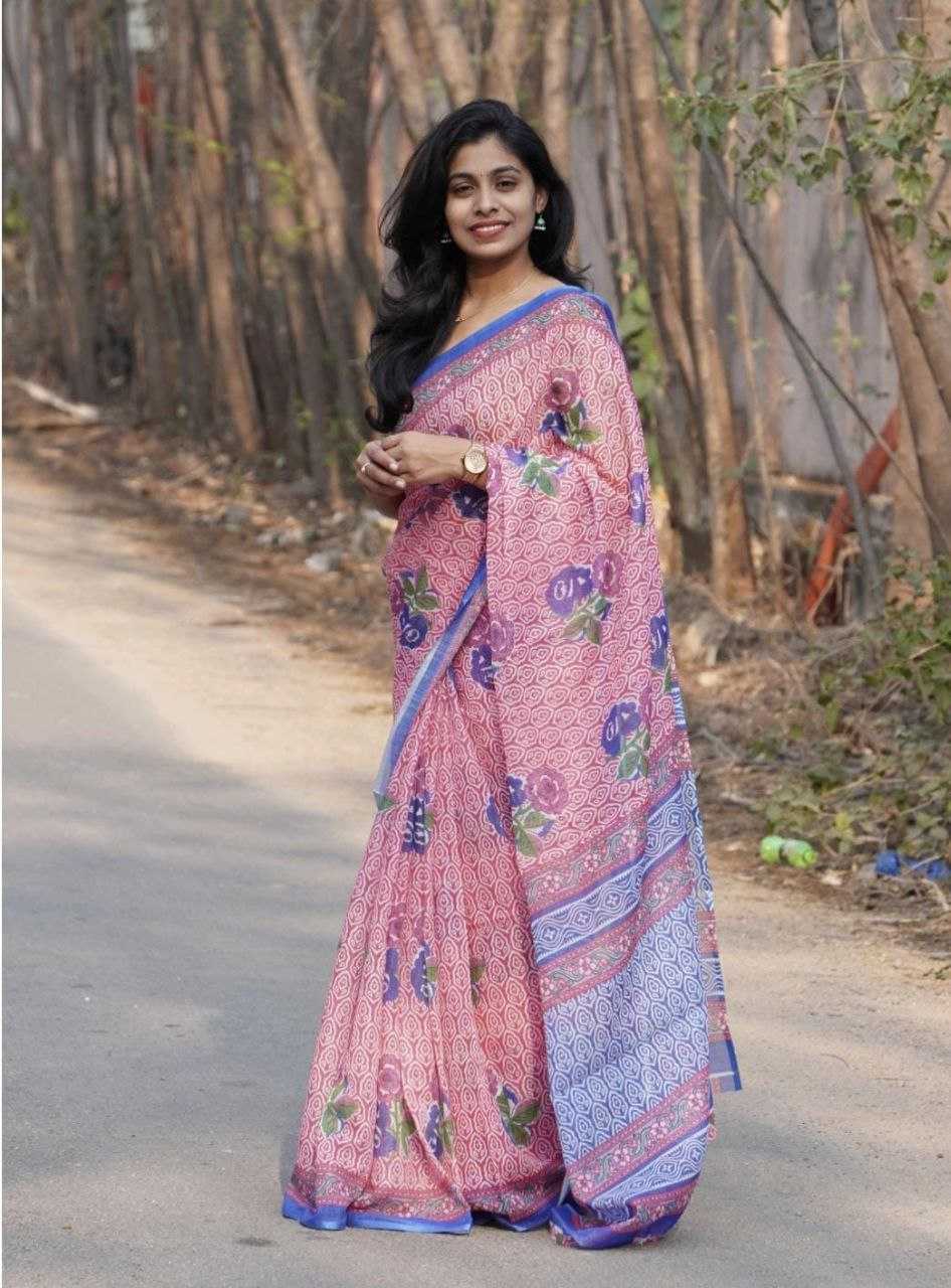 Ynf Linen KESH518 4335 Sarees Wholesale Printed Sarees Cotton Linen Sarees Linen Sarees Manufacturer
