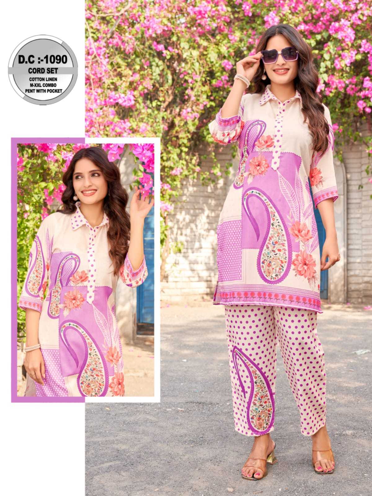 Ynf Linen RIN190 BL Setwise Collections Wholesale Kurtis Catalogs Manufacturer