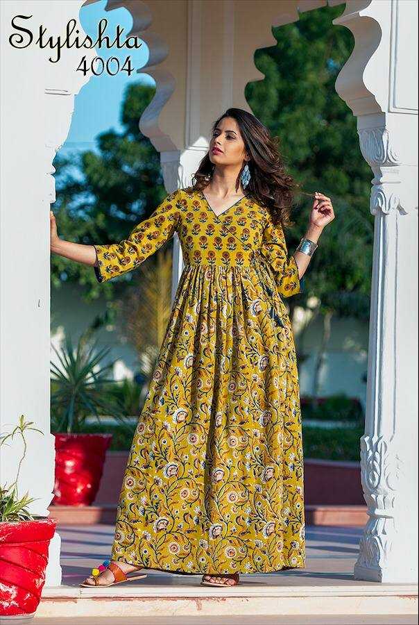 Ynf Maslin RIN131 4004 Gowns Wholesale Printed Gowns Manufacturer