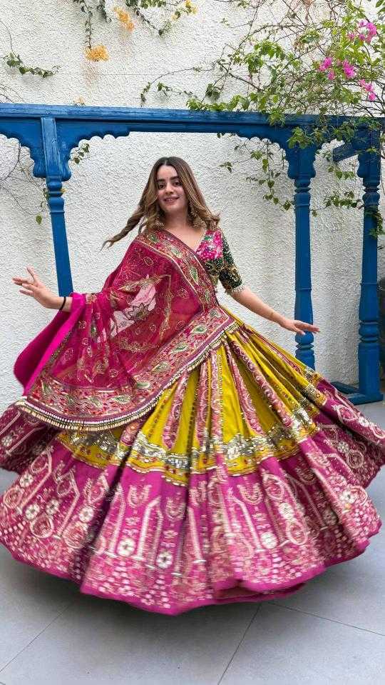 Ynf Muslin Cotton KESH492 108 Lehengas Festive Collections Wholesale Mirror Work Lehenga Navratri Chaniya Choli Manufacturer