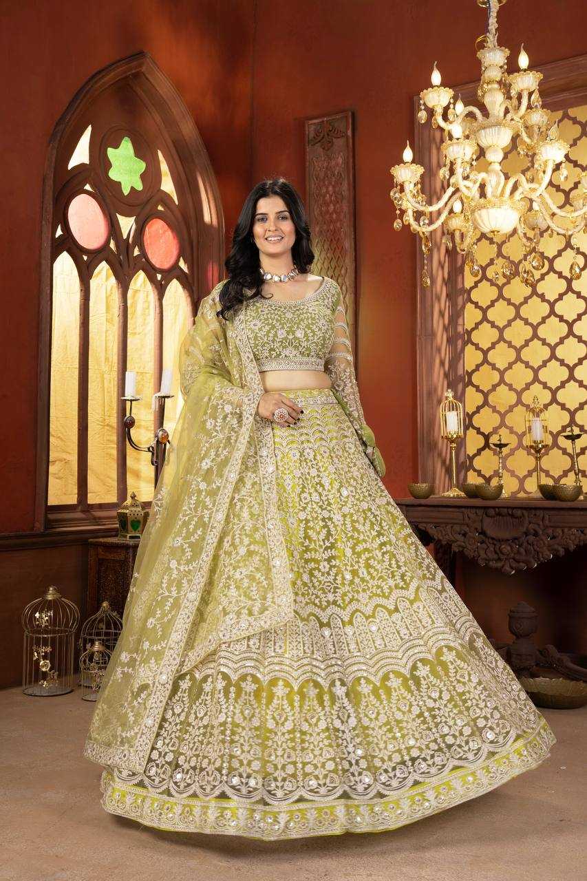Ynf Net KESH533 5103 Lehengas Wholesale Fancy Lehenga Embroidered Lehenga Lehenga For Engagement Sequins Lehenga Lehenga With Cancan Manufacturer