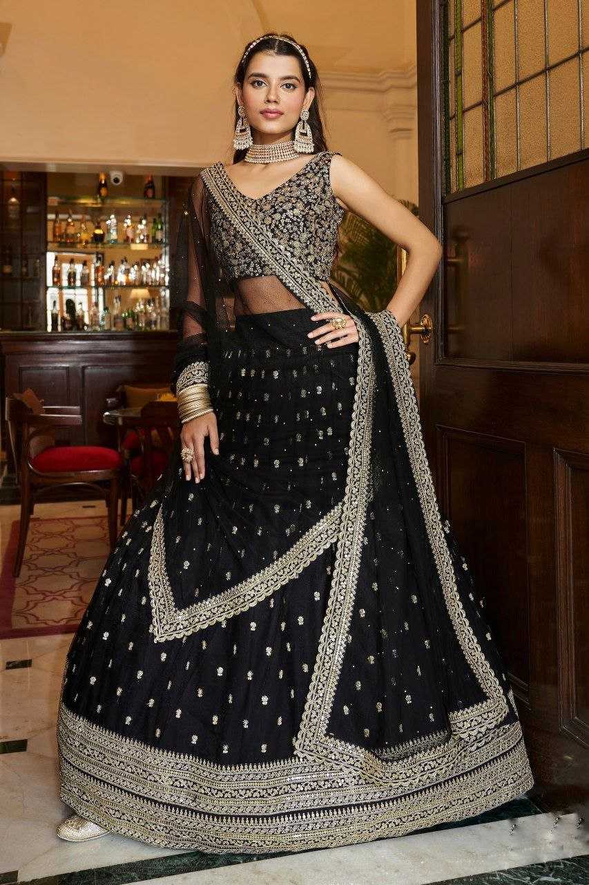 Ynf Net RIN132 189 Lehengas Wholesale Fancy Lehenga Embroidered Lehenga Sequins Lehenga Manufacturer