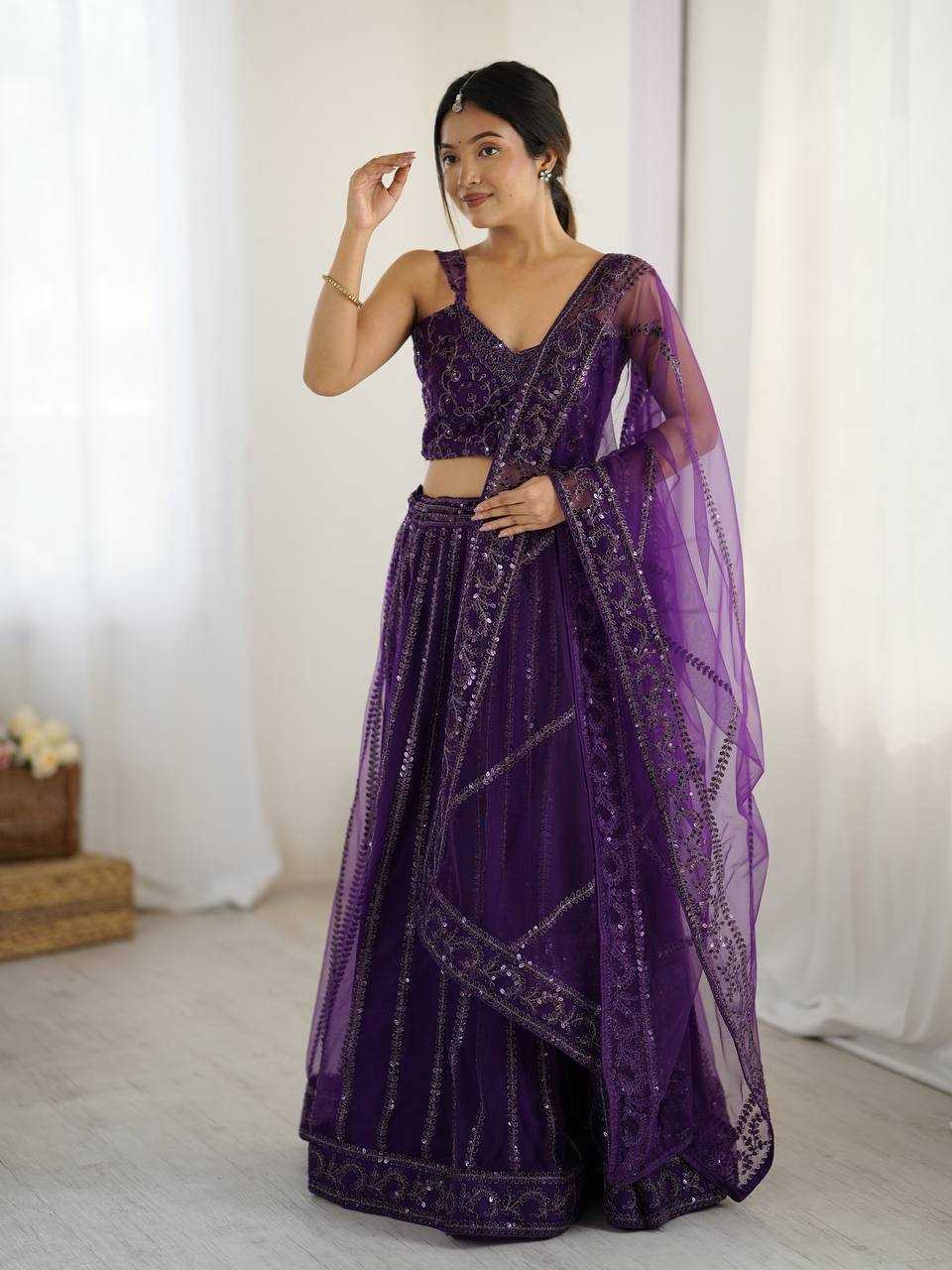 Ynf Net RIN213 H87 Lehengas Wholesale Traditional Lehenga Net Fancy Lehenga Manufacturer