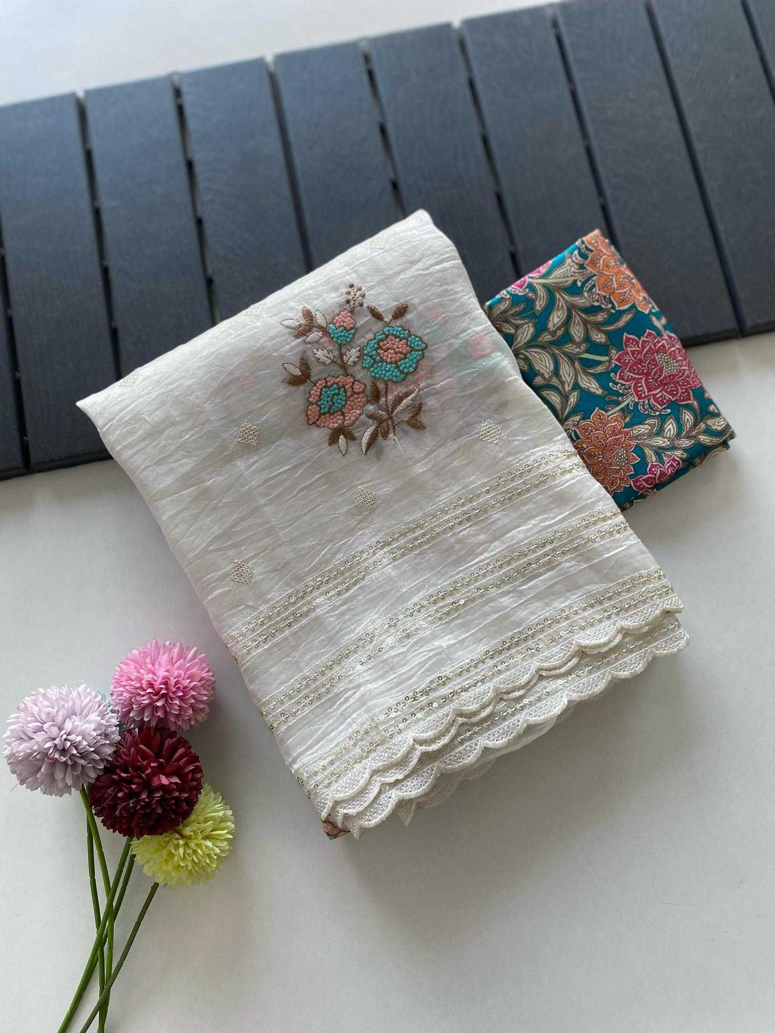 Ynf Organza KESH249 Bharti Sarees Festive Collections Wholesale Organza Sarees White Sarees Onam Collections Manufacturer