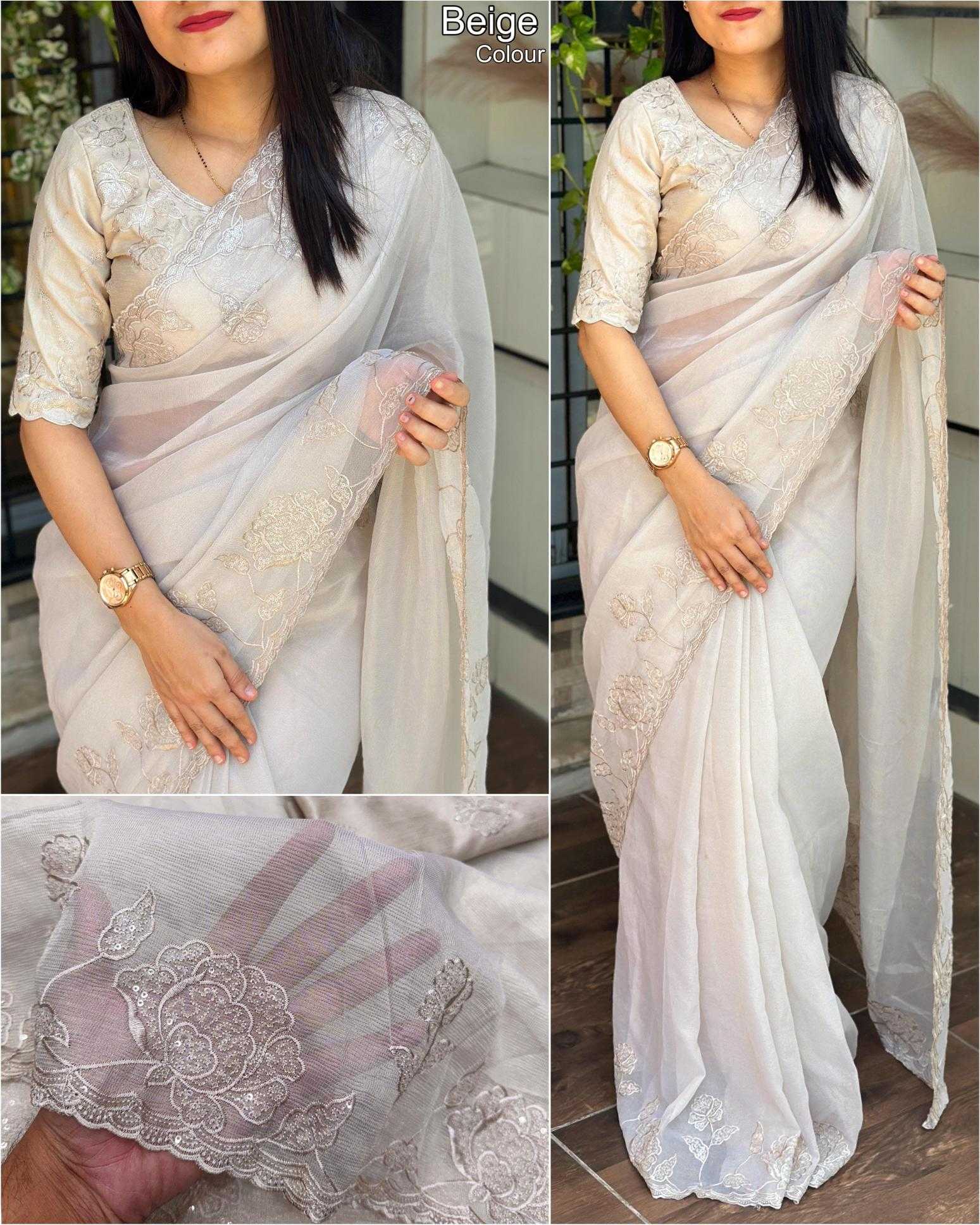 Ynf Organza KESH500 Shalu Sarees Festive Collections Wholesale Organza Sarees White Sarees Onam Collections Manufacturer