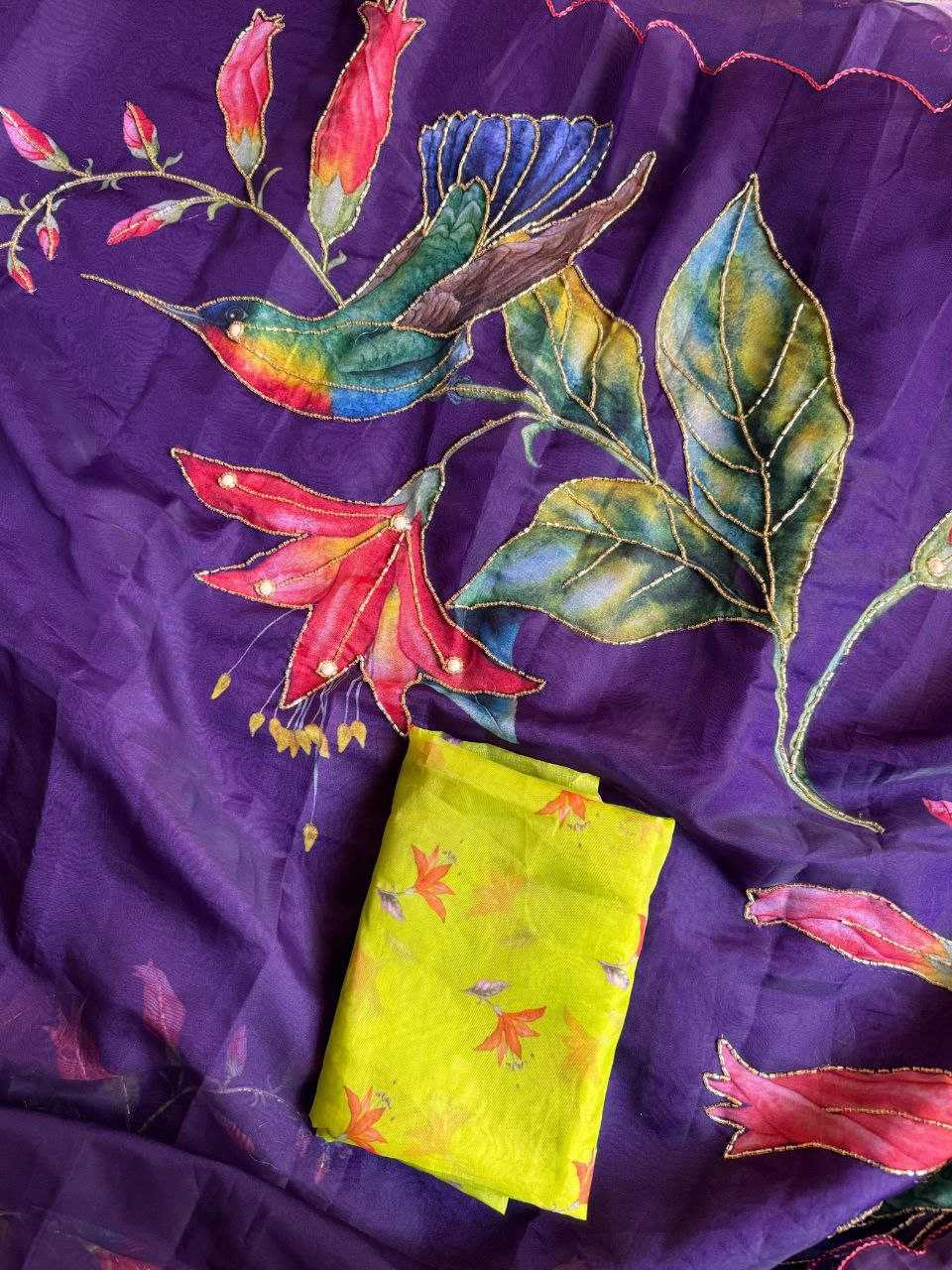 Ynf Organza KESH518 4331 Sarees Wholesale Organza Sarees Printed Sarees Hand Work Sarees Manufacturer