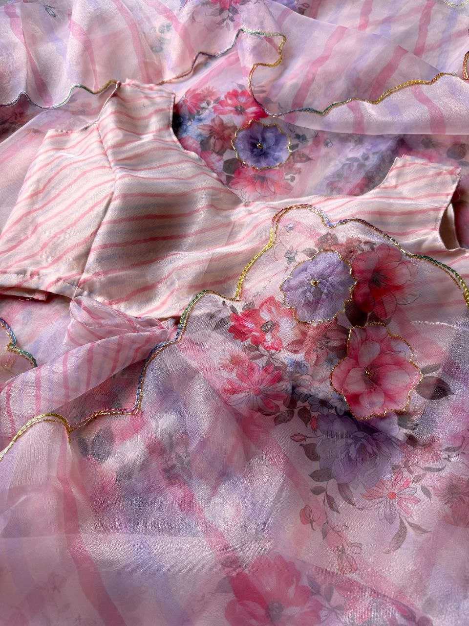 Ynf Organza KESH518 4348 Sarees Wholesale Organza Sarees Printed Sarees Hand Work Sarees Manufacturer