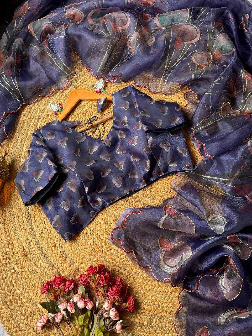 Ynf Organza KESH518 4351 Sarees Wholesale Organza Sarees Fancy Sarees Printed Sarees Manufacturer