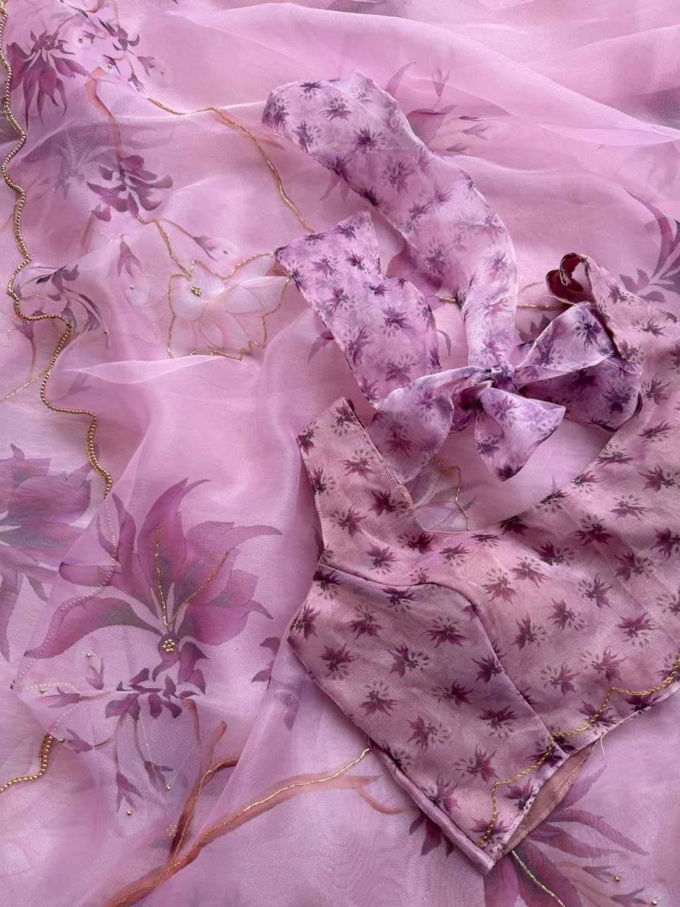 Ynf Organza KESH518 4363 Sarees Wholesale Organza Sarees Printed Sarees Hand Work Sarees Manufacturer